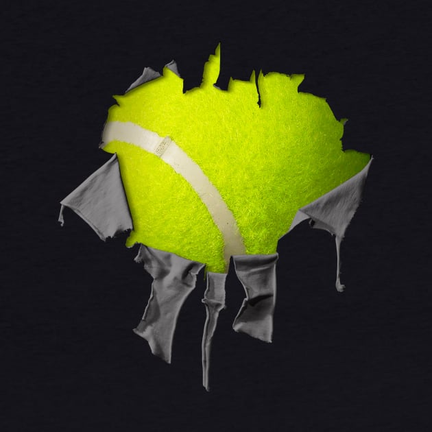 Shredded, Ripped and Torn Tennis by eBrushDesign